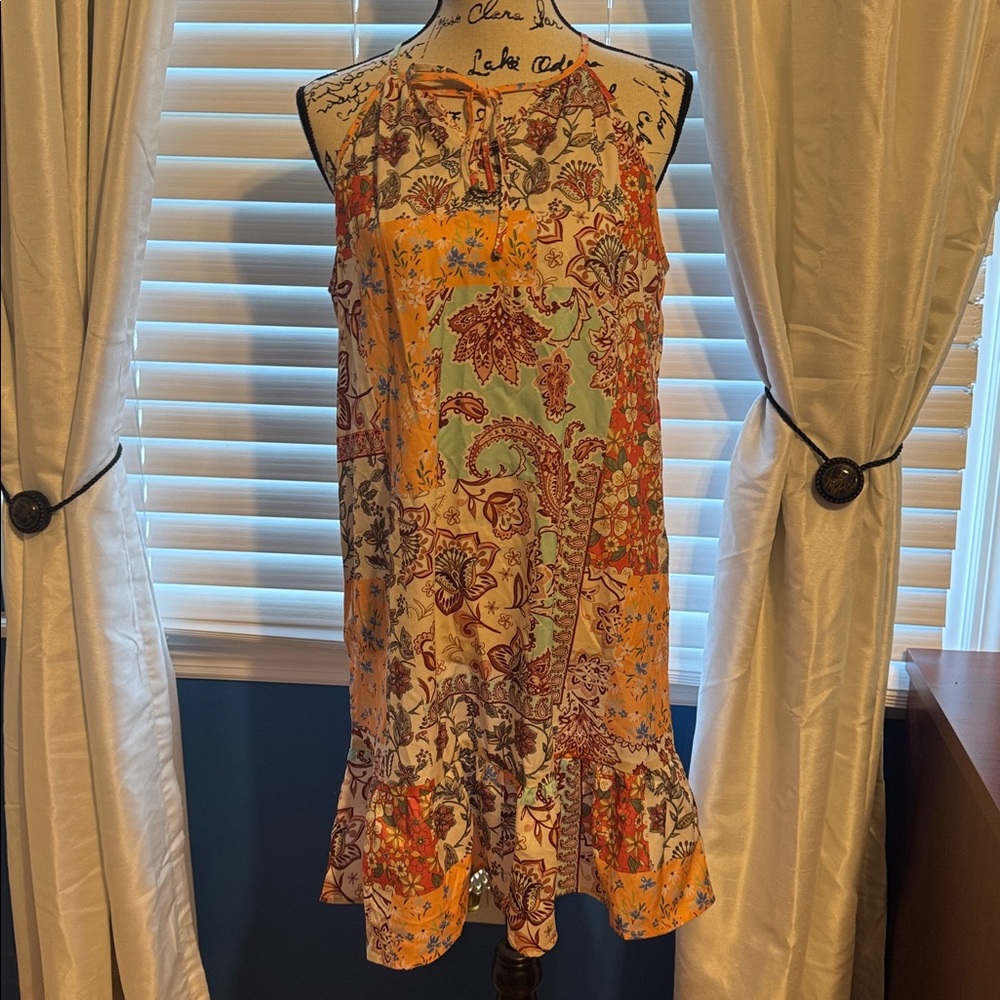 Floral Sleeveless Dress - Multicolor